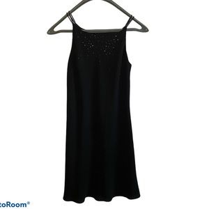 Jones New York Black Sequin Cocktail Dress Size 8
